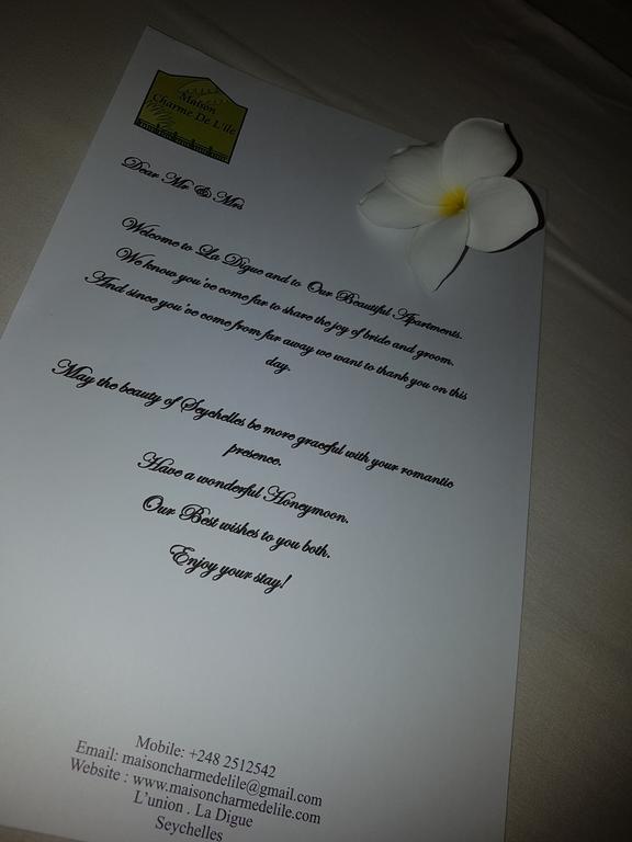 Maison Charme De L'Ile La Digue Eksteriør bilde